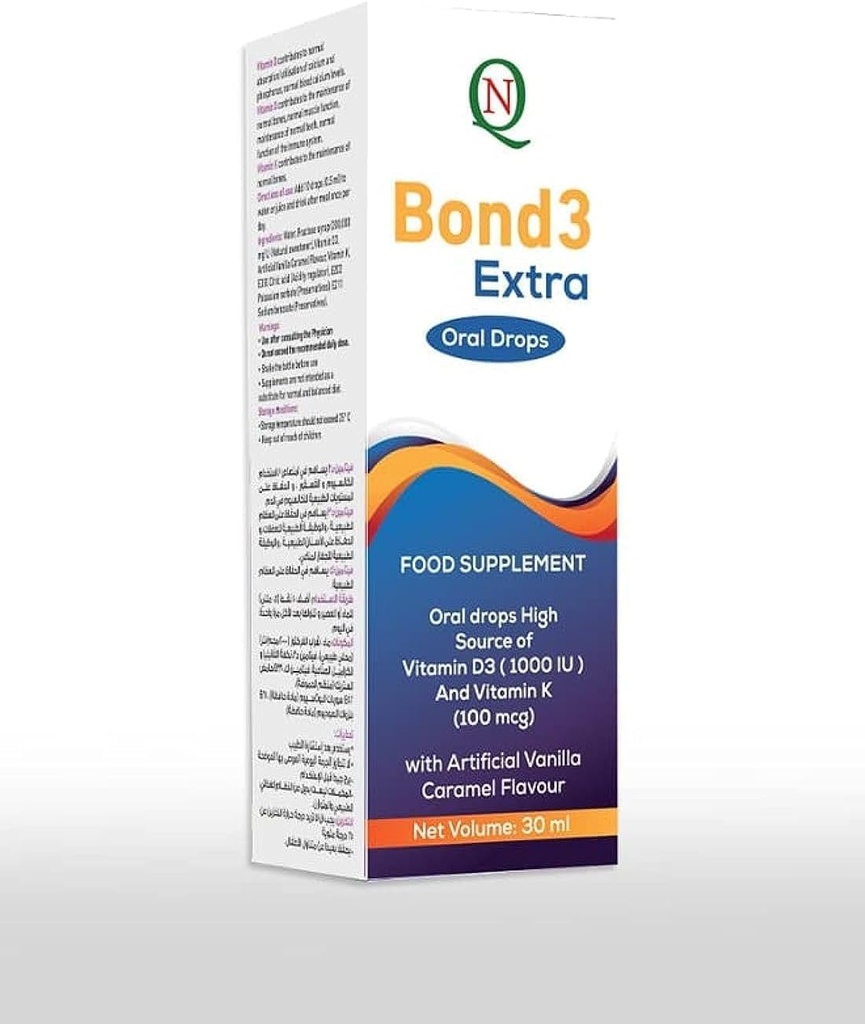 Bond3 Extra Vit.d3+vit K Oral Drops 30ml