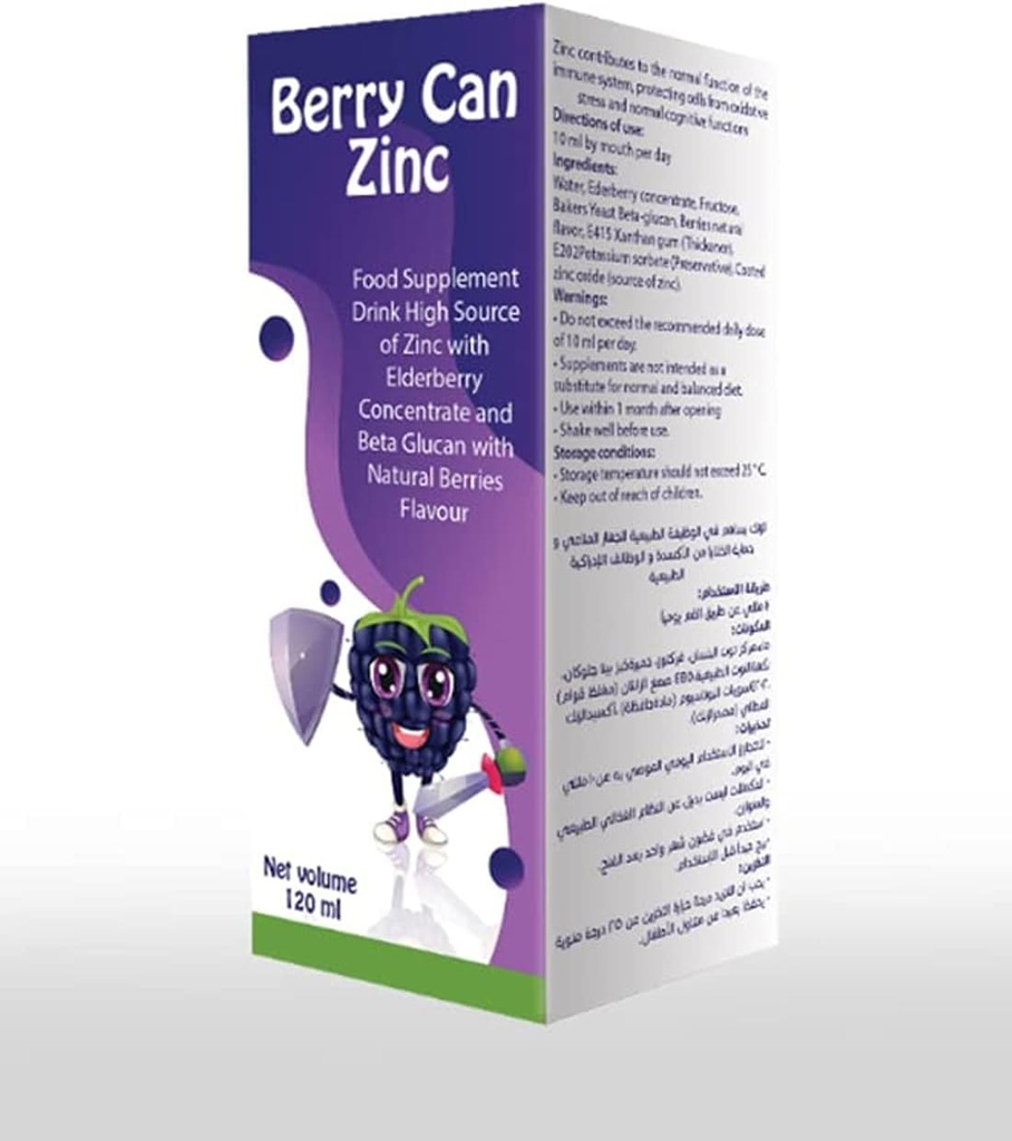 Berry Can zinc syrup 120ml