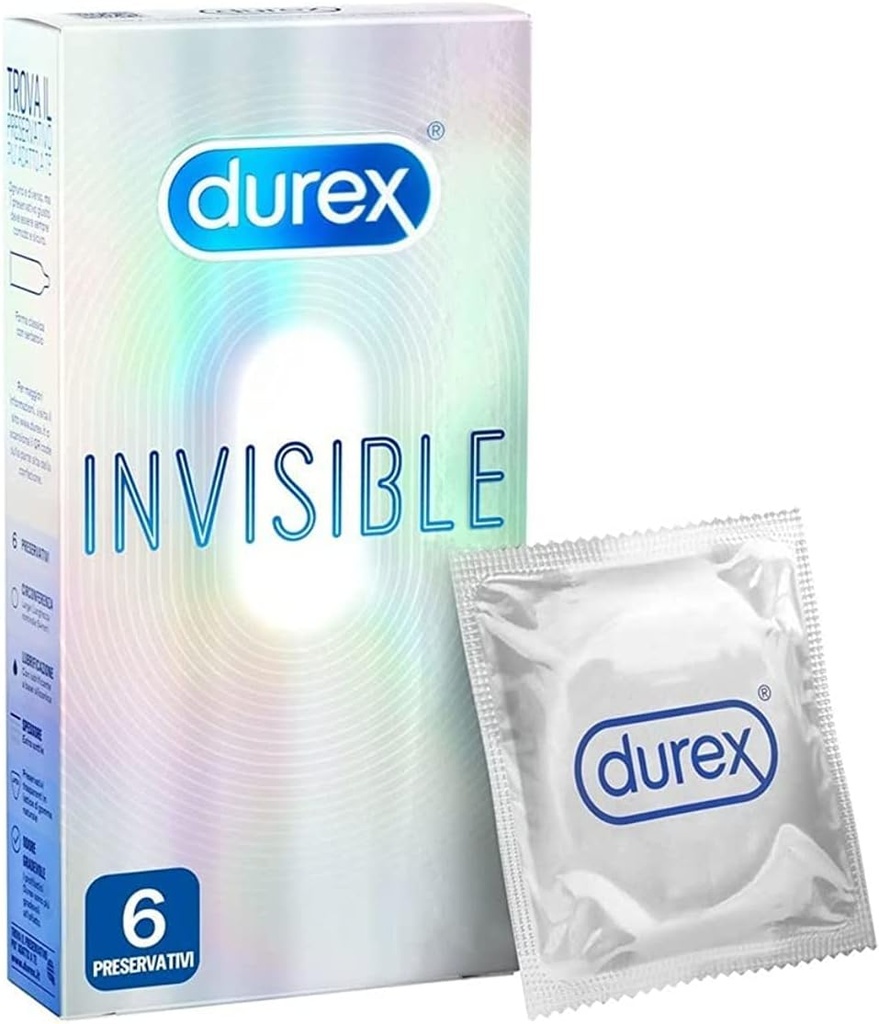 Durex Invisible Extra Thin Extra Sensitive Condoms 6 pcs