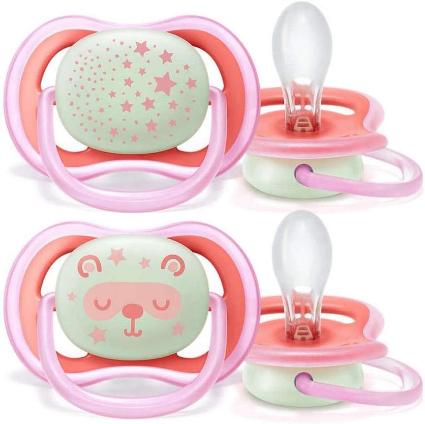 Philips Avent Ultra Air Pacifier 6-18m Girl x2