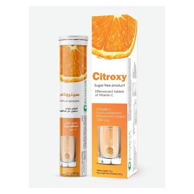 Citroxy Vitamin C 1000mg Effervescent Tablets 20