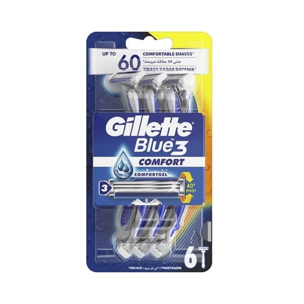 Gillette Blue 3 Comfort 6 Razors