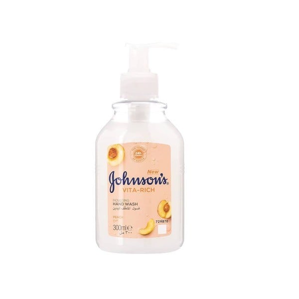 JOHNSON HAND WASH PEACH 300ML