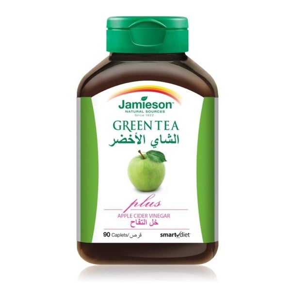 Jamieson Green Tea+Apple Cider Vinegar Capsules 90