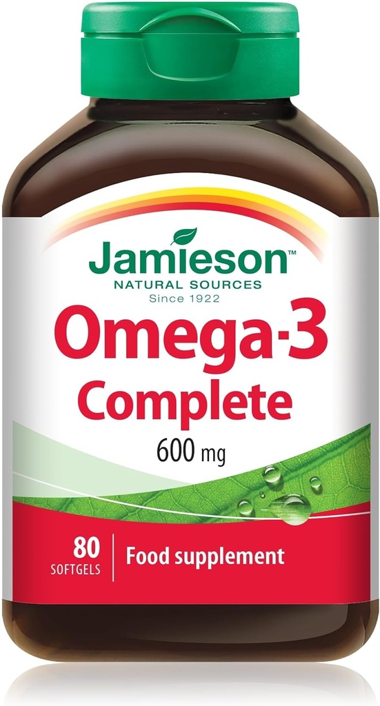 Jamieson Omega-3 Complete 600mg Capsules 80