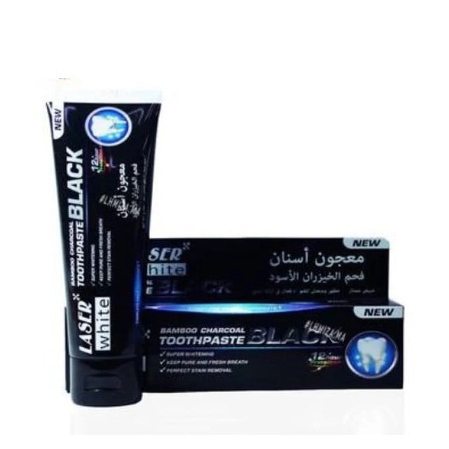 Laser White Toothpaste Charcoal 100g