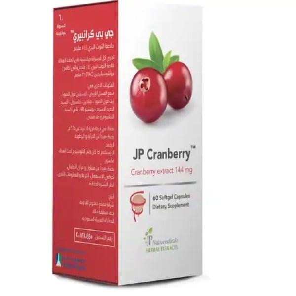 Jp Cranberry 144mg Capsules 60