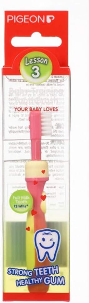 Pigeon Baby Toothbrush Lesson 3 Pink