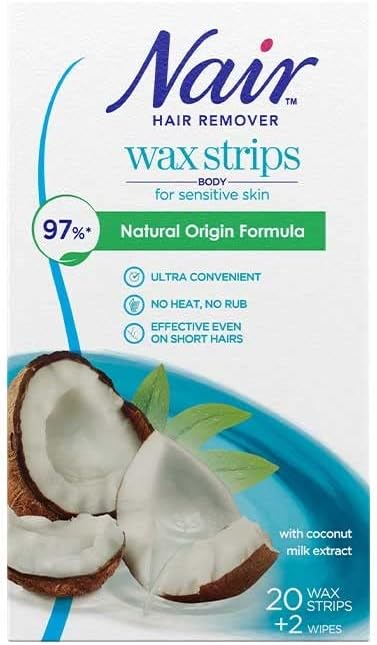 Nair Wax Strips Coconut 20 Strips