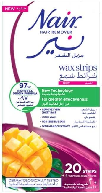 Nair Wax Strips Mango 20 Strips