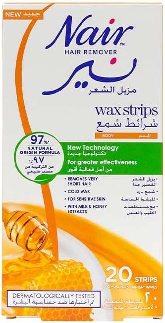 Nair Wax Strips Honey 20 Strips