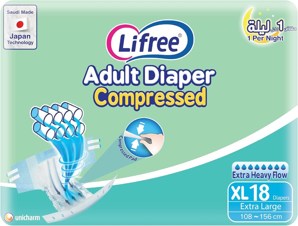 Lifree Adult Diaper Tape XL 2*18 pcs