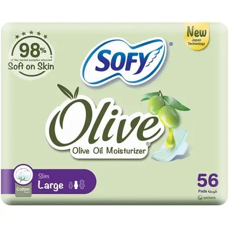 Sofy Olive Slim Large 56 Pads