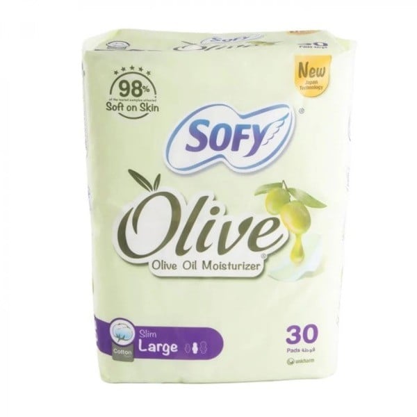 Sofy Olive Slim Large 30 Pads