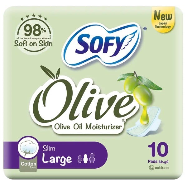 Sofy Olive Slim Large 10 Pads