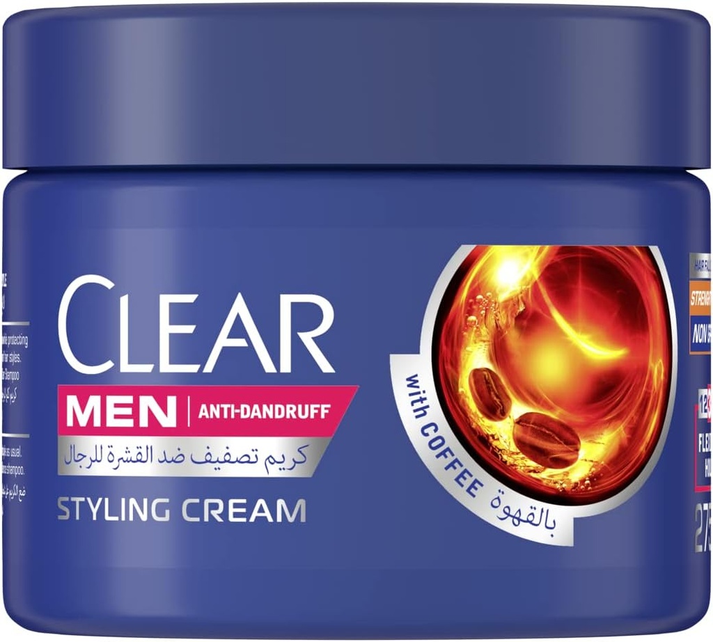 Clear Men Anti-Dandruff With Coffee Styling Cream 275ml