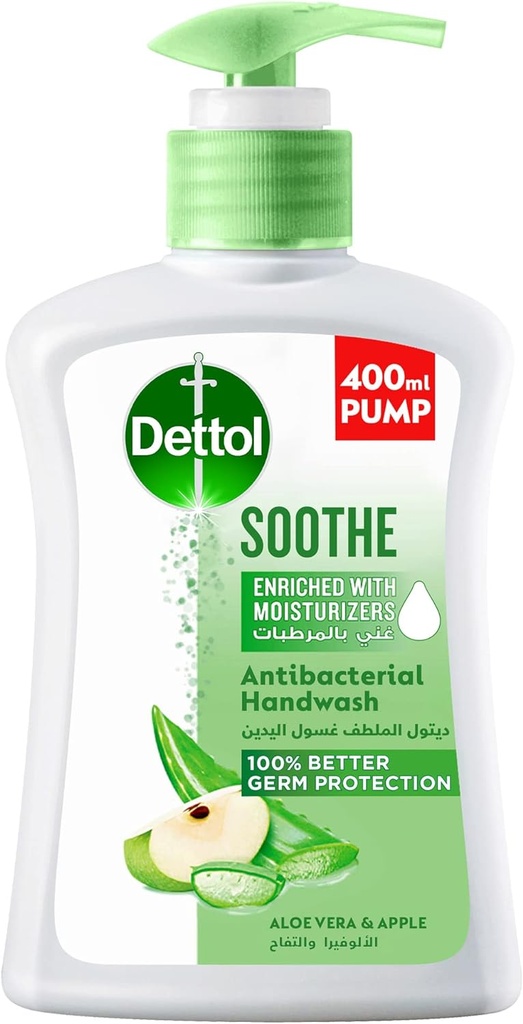 Dettol Liquid Hand Wash Soothe Aloe Vera 400ml