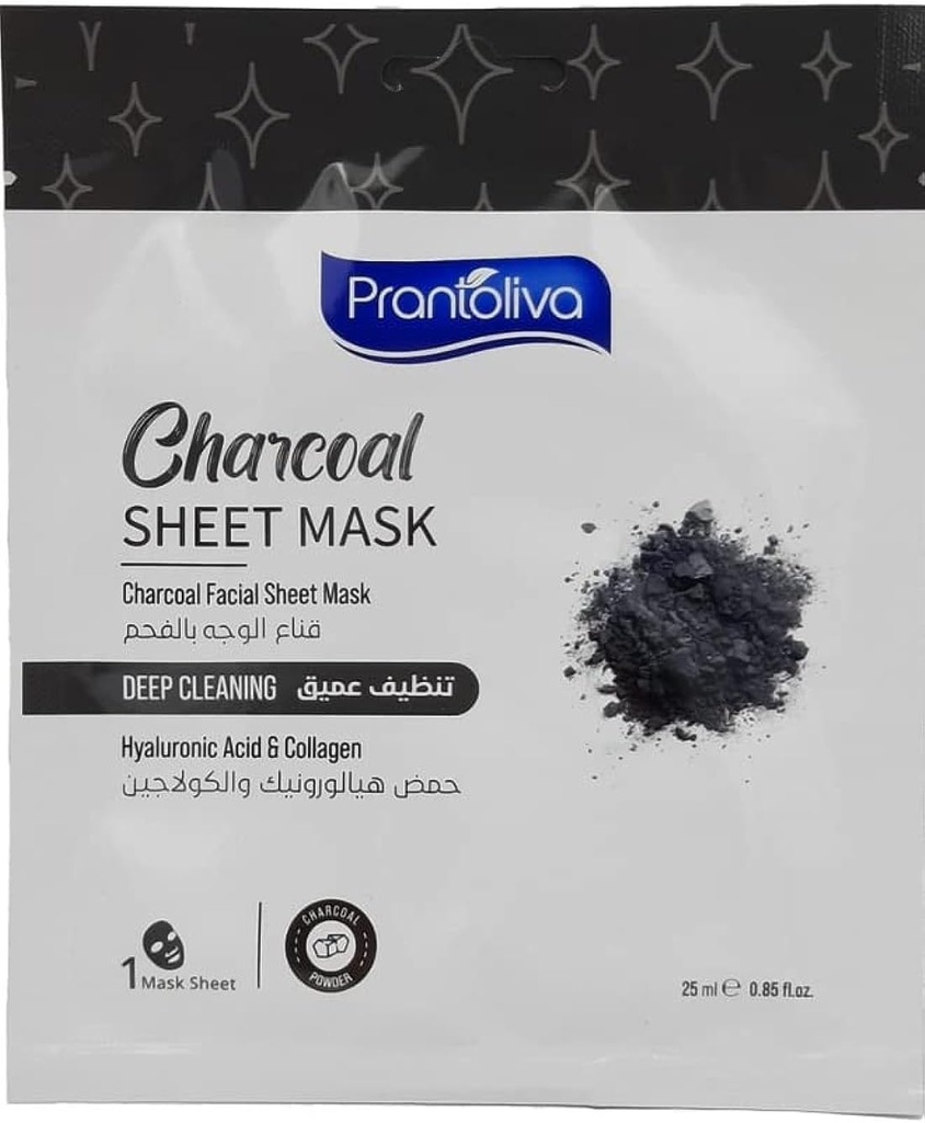 Prantoliva Charcoal Sheet Mask 25ml