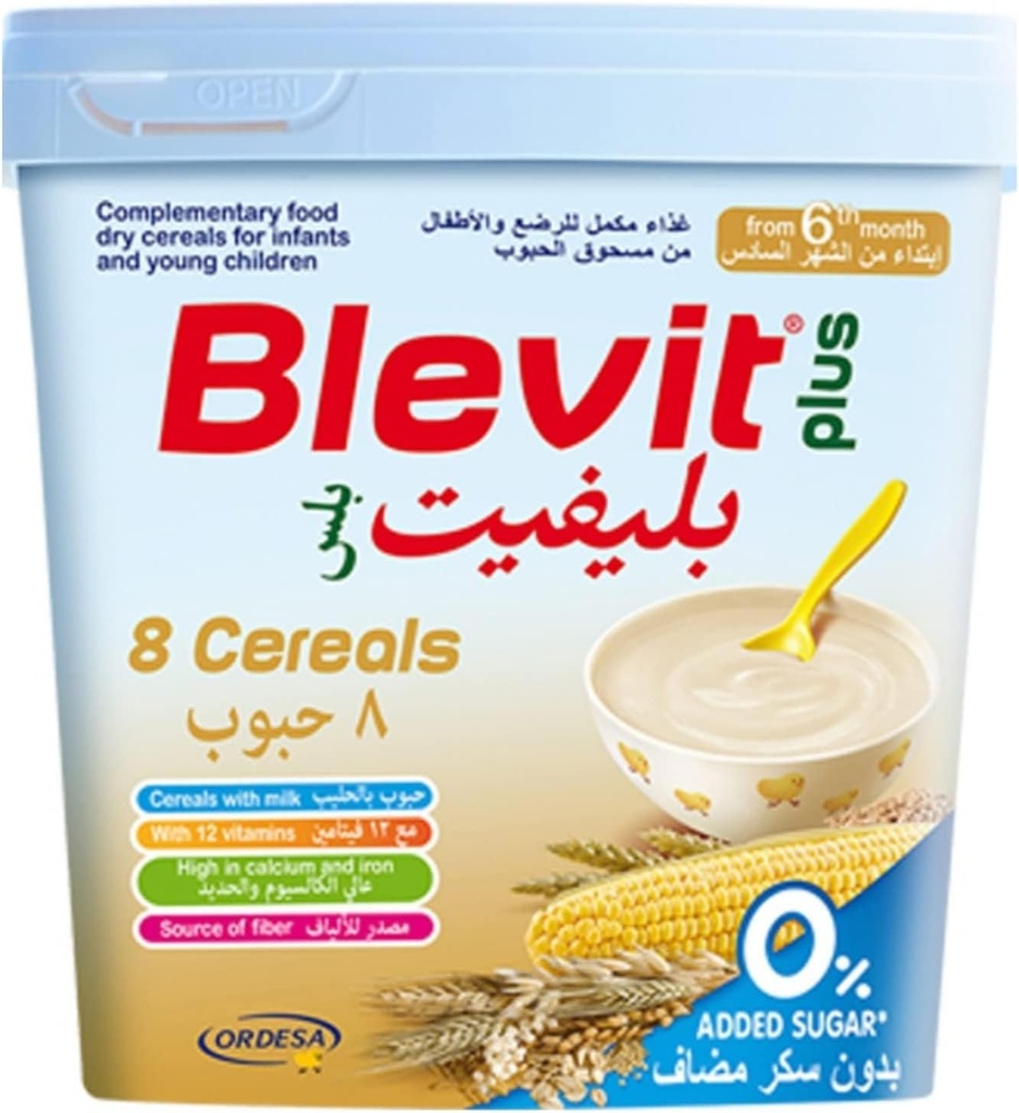 Blevit 8 Cereals 0% Added Sugar 250g