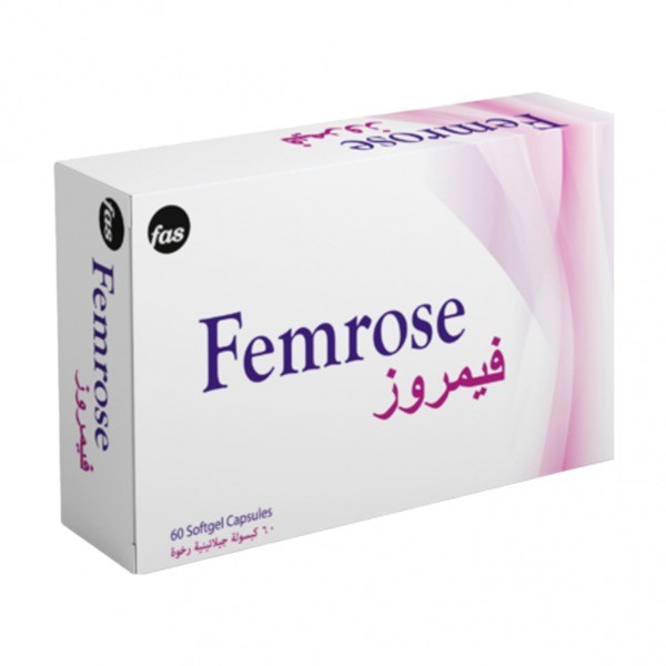 Femrose Evening Primrose Oil 60 Softgel Capsules