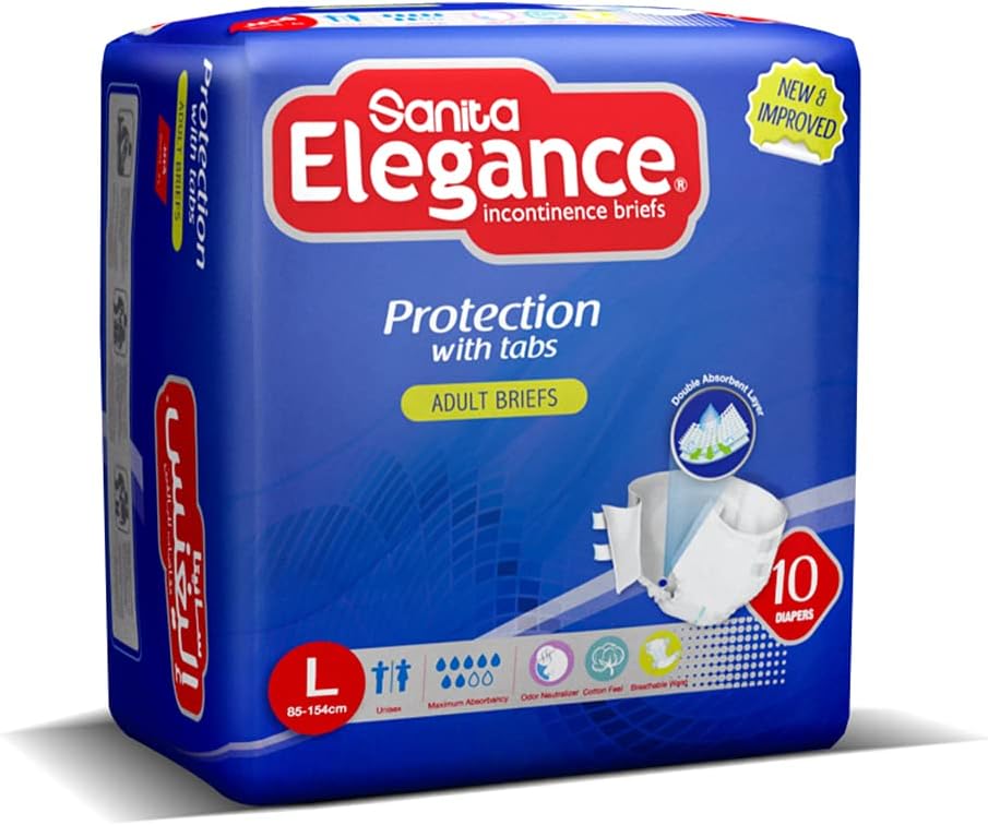 Elegance Adult Diapers Large 10 pcs