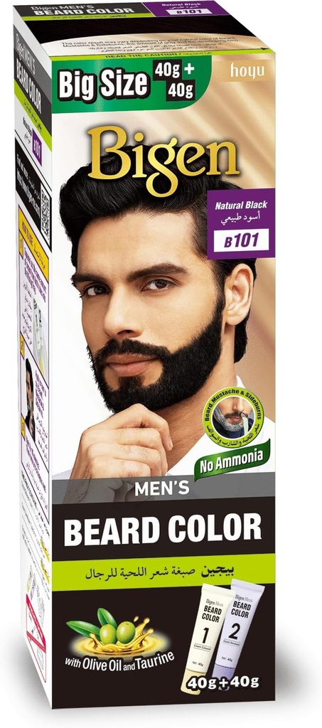 Bigen Beard Color Natural Black 40g