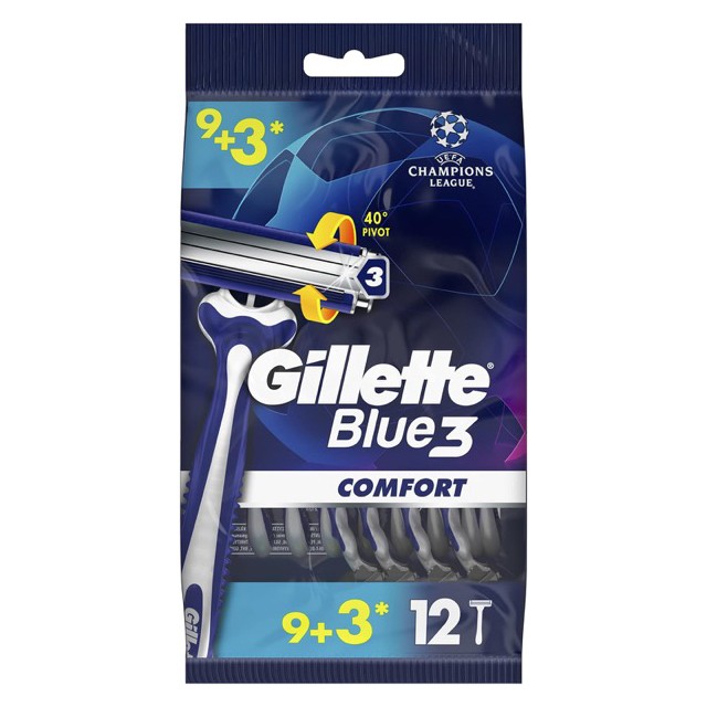 Gillette Blue3 Disposable Razors 9+3 Pack