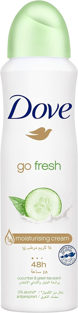 Dove Deodorant Cucumber & Green Tea 0% Women Spray 150ml