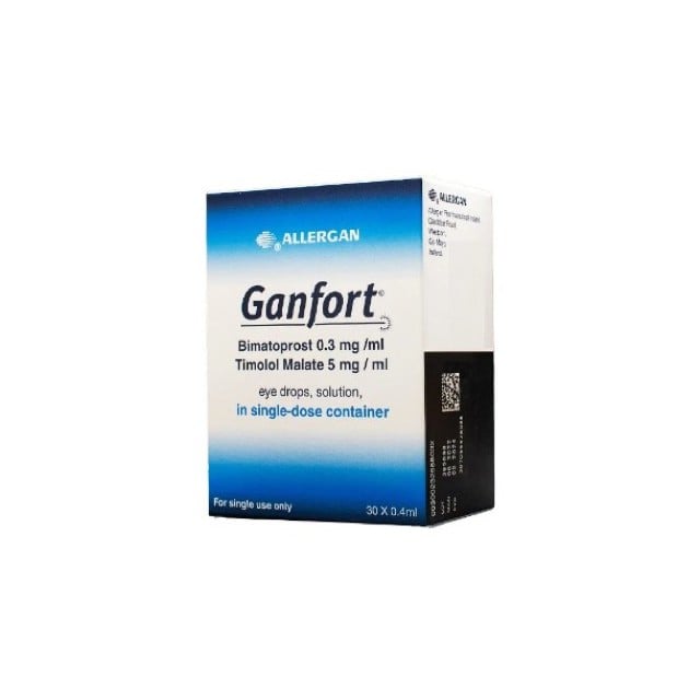 Ganfort Eye Drops 0.4ml 30 Single-Dose Units