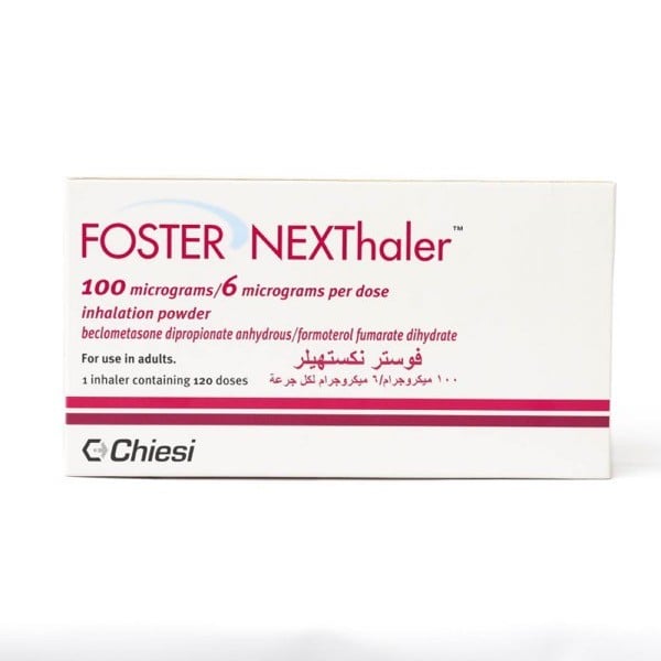 Foster 100mcg/6mcg Nexthaler Inhaler 120doses