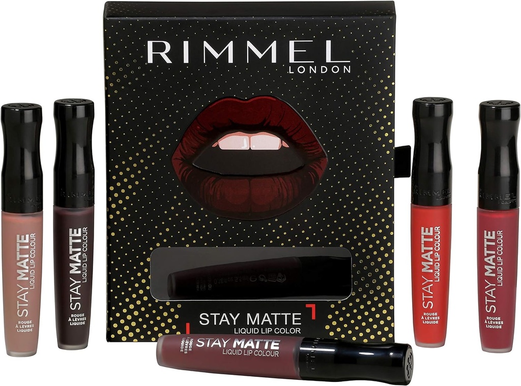 Rimmel Stay Matte Liquid Lip Color 5 pcs Kit