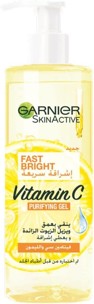 Garnier Fast Bright Vitamin C Gel Wash 400ml