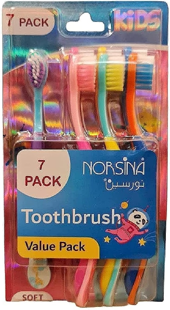 Norsina Toothbrush Kids 7 Pack