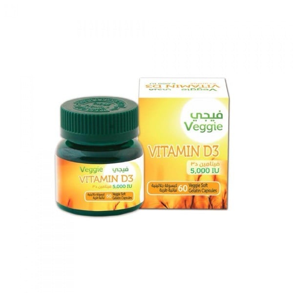 Veggie Vitamin D3 5000iu Capsules 60