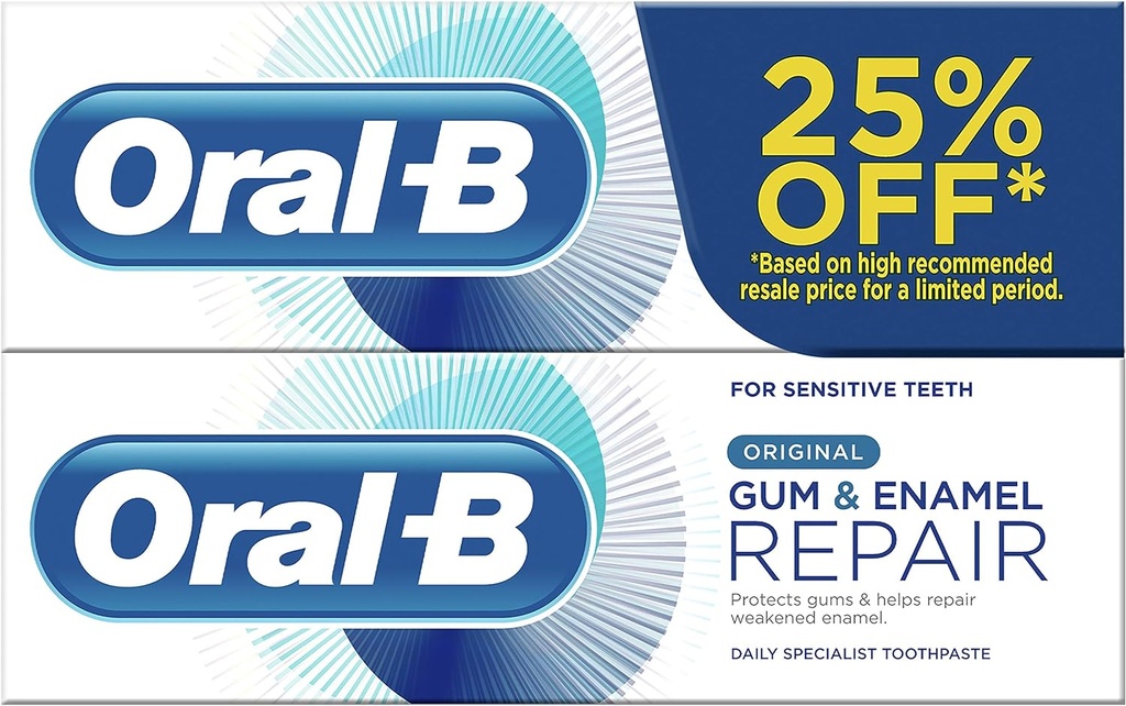 Oral-B Gum & Enamel Repair Original Toothpaste 75ml Duo Pack