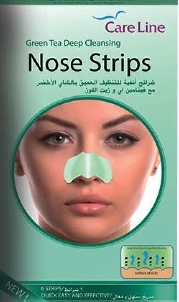 Careline Nose Strips Green Tea 6 strips