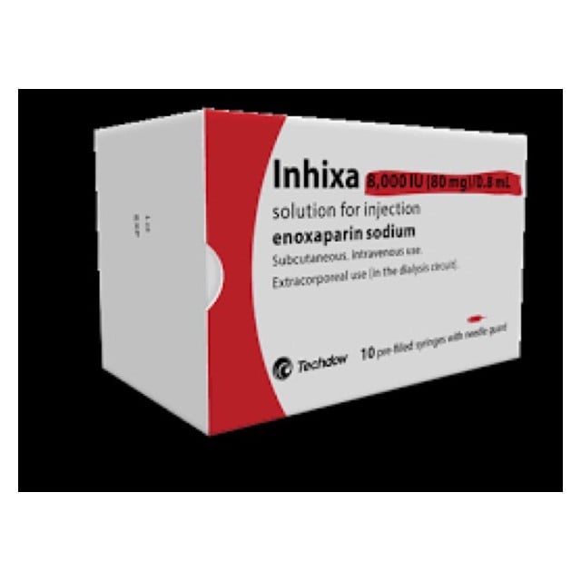 Inhixa 8000iu/80mg/0.8ml Syringes 2