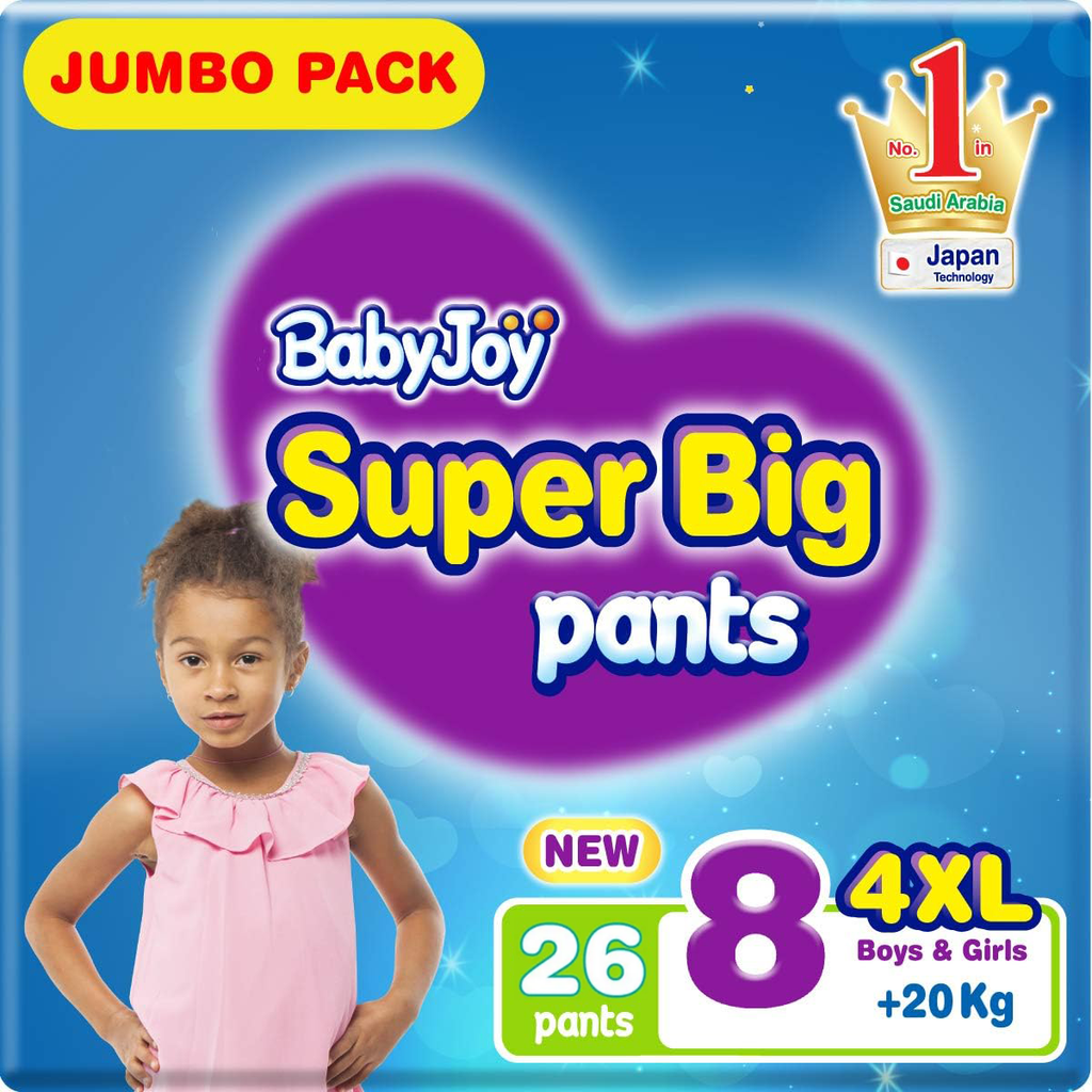 BabyJoy Culotte Size 8 4XL Mega Pack 3*26 ,45180