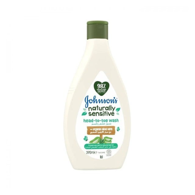 JOHNSON NATURALLY SENSITIVE HEAD TO TOE WASH 395 ML