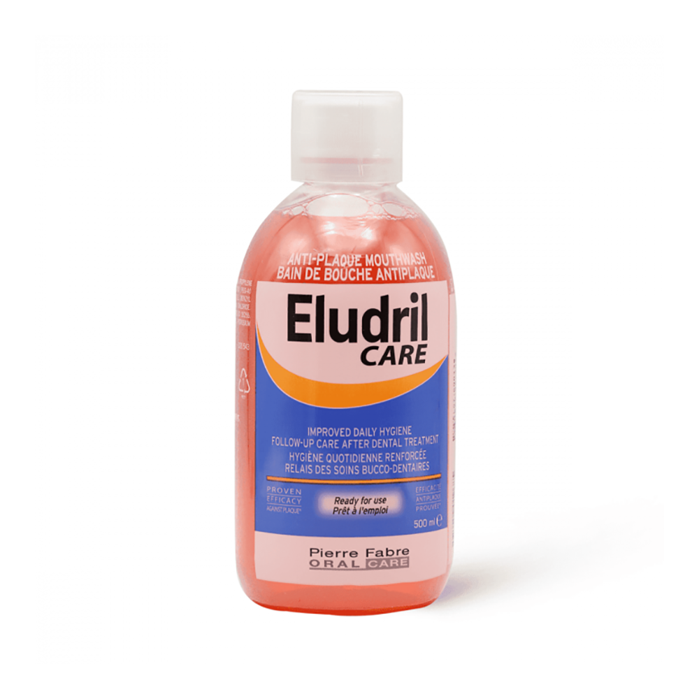 Eludril Care Anti-Plaque Mouth Wash 500ml