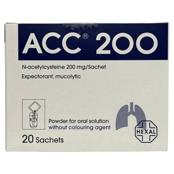 ACC Mucolytic 200mg Sachets 20pcs