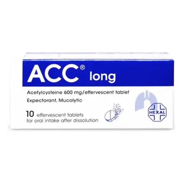 Acc Long 600mg Effervescent Tablets 10