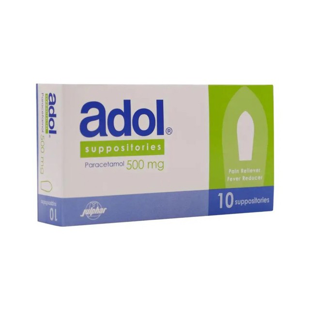 Adol 500mg Suppositories 10