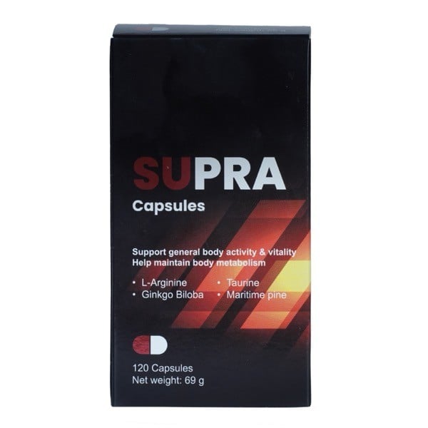 Supra Energy Boost 120mg Capsules 120