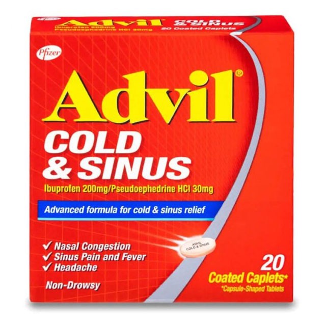 Advil Cold&Sinus 20mg Tablets 20