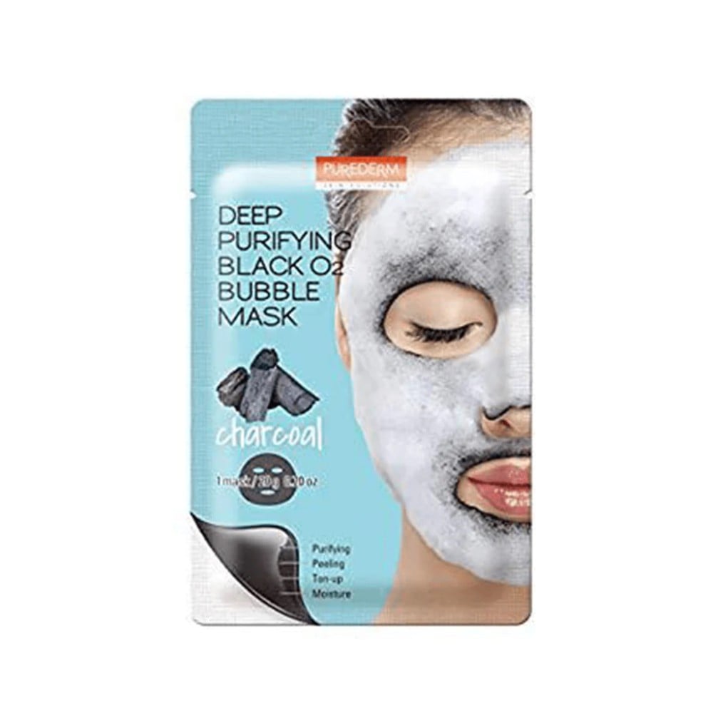 Purederm Deep Purifying Black O2 Bubble Mask 1 Sheet