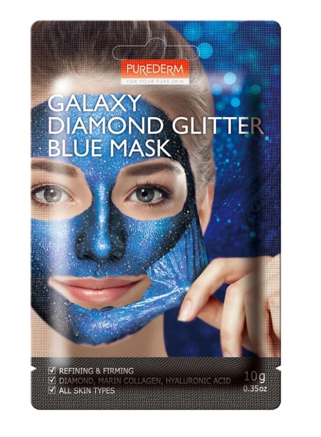 Purederm Galaxy Diamond Glitter Blue Mask 30g