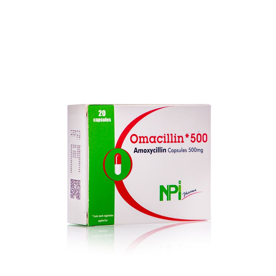 Omacillin 500mg Capsules 20