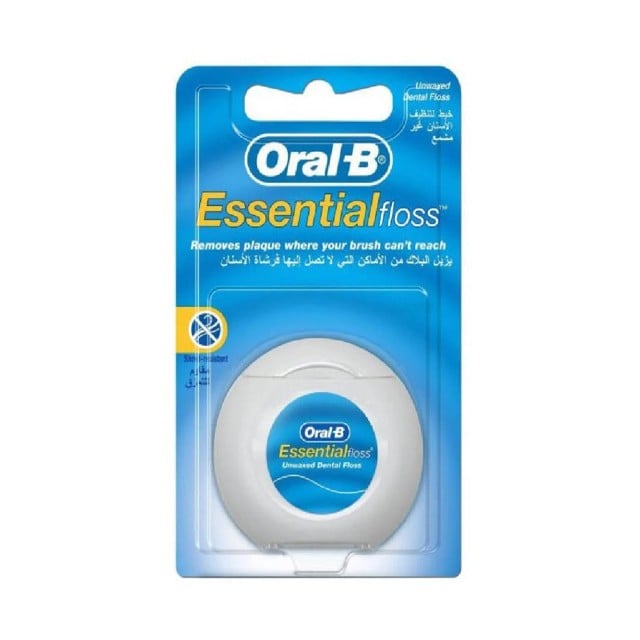 اورال بي خيط تنظيف الاسنان اسنشال غير مشمع 50 م