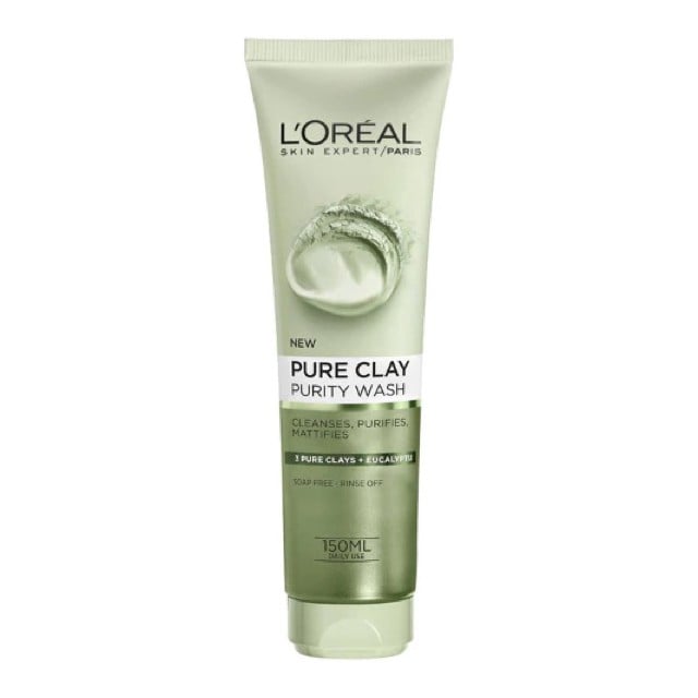 Loreal Skin Expert Clay Purifying Gel Wash 150ml